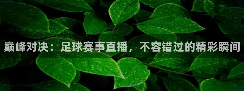 巅峰对决：足球赛事直播，不容错过的精彩瞬间